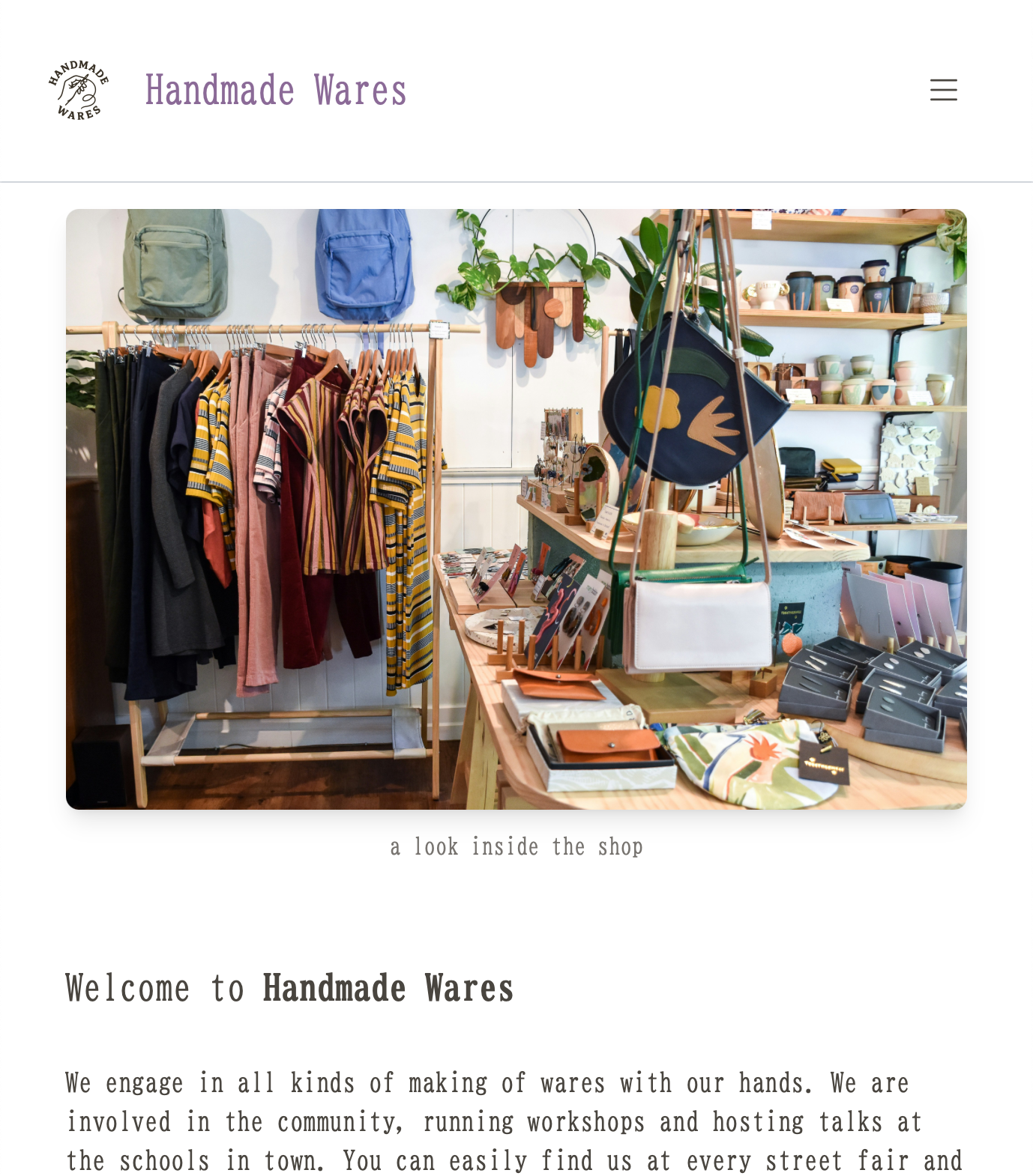 Artisan Shop Screenshot